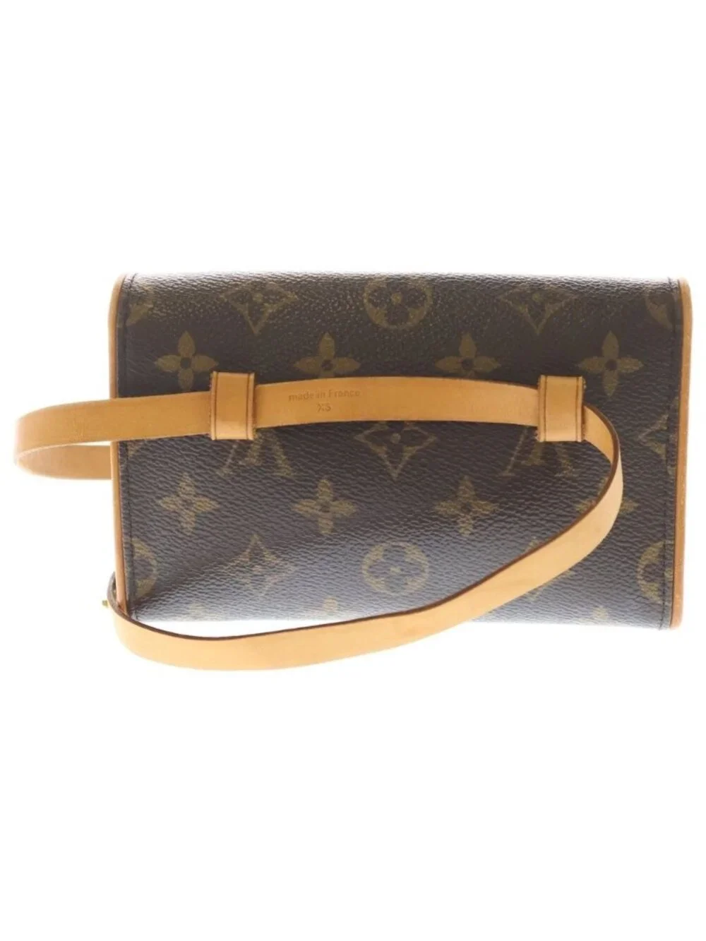 Louis Vuitton Monogram Pochette Florentine Leather Waist Bag Brown